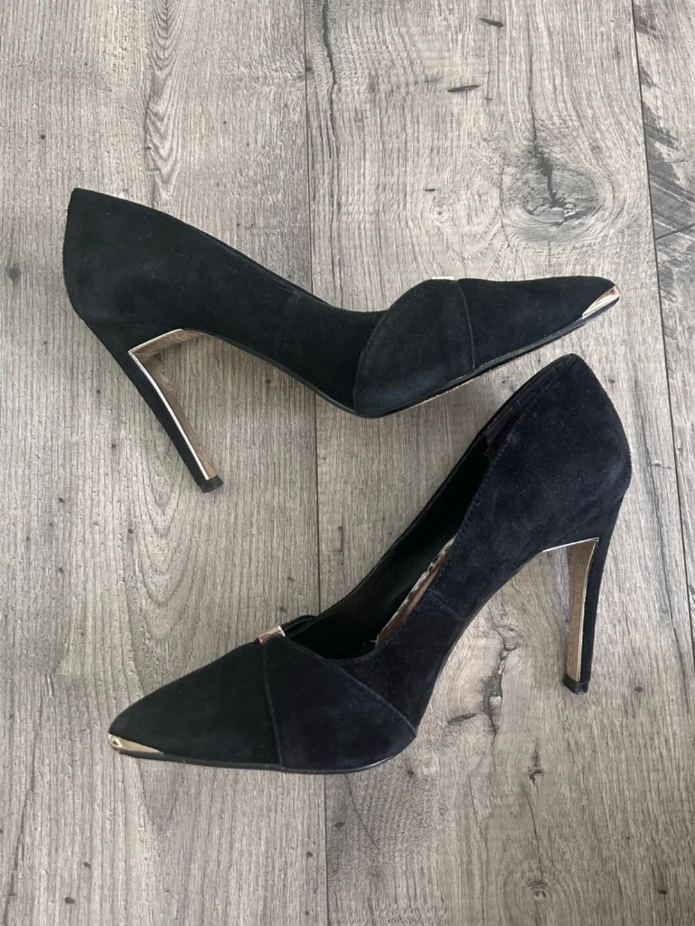 Ted Baker Black Suede Heels Size EU 40, U.S. 9.5-10